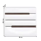 Magasfényű fehér komód 0000042531