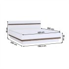 Ágyneműtartós ágykeret 180x200 0000042540