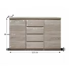 Komód sonoma tölgy 0000071081