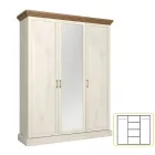 Tükrös gardróbszekrény S87544