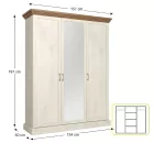 Tükrös gardróbszekrény S87544