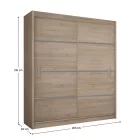 Gardróbszekrény 200 cm széles S47810