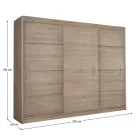 Gardróbszekrény 250 cm széles S47813