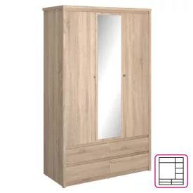 Tükrös gardróbszekrény S47830