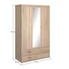Tükrös gardróbszekrény S47830