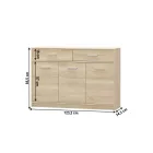 Komód sonoma tölgy 0000185711