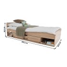 Egyszemélyes ágyneműtartós ágy 0000185712