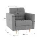 Kárpitozott fotel F09302