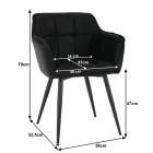 Fémvázas étkezőfotel S28984