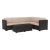 Barna rattan kerti bútor 0000254773