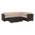 Barna rattan kerti bútor 0000254773