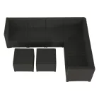 Barna rattan kerti bútor 0000254773