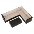 Barna rattan kerti bútor 0000254773