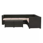 Barna rattan kerti bútor 0000254773