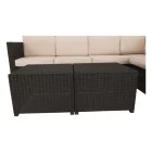 Barna rattan kerti bútor 0000254773