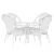 Fehér kerti bútor 0000254781