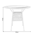 Fehér kerti bútor 0000254781