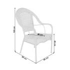 Fehér kerti bútor 0000254781