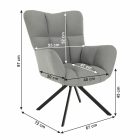 Dizájnos pörgő fotel 0000257472