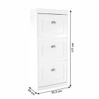 Cipősszekrény fehér 0000257687