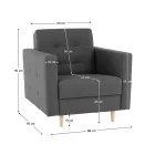 Kárpitozott fotel F63342