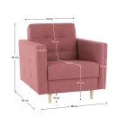 Kárpitozott fotel F63343