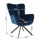 Dizájnos pörgő fotel 0000265011