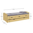 Gyerekágy kihúzható pótággyal 0000274650