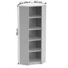 Joh - Sarok polcos szekrény 0000278029