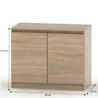 Komód sonoma tölgy 0000281058