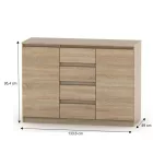 Komód sonoma tölgy 0000281066