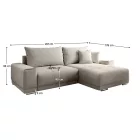 Sarok ülőgarnitúra ágyazható 0000288229