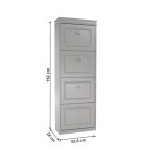 Cipősszekrény szürke 0000289133