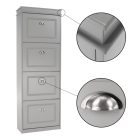 Cipősszekrény szürke 0000289133