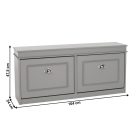 Szürke cipősszekrény 0000289134