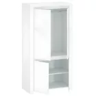 Magasfényű fehér gardróbszekrény S03555