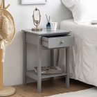 Éjjeliszekrény szürke 0000307670