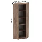 Joh - Sarok polcos szekrény 0000338239