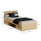 Ágyneműtartós ágy 90x200 0000338752