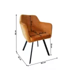Fémvázas étkezőfotel S52182