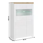 Üveg vitrin V52379