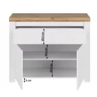 Magasfényű fehér komód 0000352381