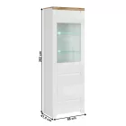 Üveg vitrin V52384