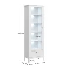 Üveges vitrin V52412