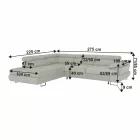 Sarok ülőgarnitúra ágyazható ágyneműtartós 0000360194