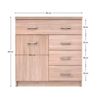 Komód sonoma tölgy 0000370848