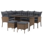 Rattan sarok kerti bútor 0000371812