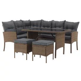 Rattan sarok kerti bútor 0000371812