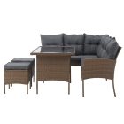 Rattan sarok kerti bútor 0000371812