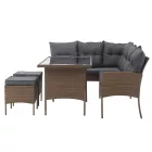 Rattan sarok kerti bútor 0000371812